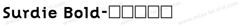 Surdie Bold字体转换